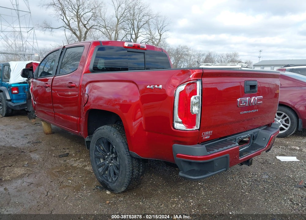 2021 GMC CANYON 4WD SHORT BOX ELEVATION VIN: 1GTG6CEN8M1219646