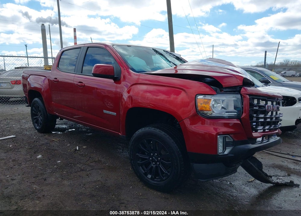 2021 GMC CANYON 4WD SHORT BOX ELEVATION VIN: 1GTG6CEN8M1219646