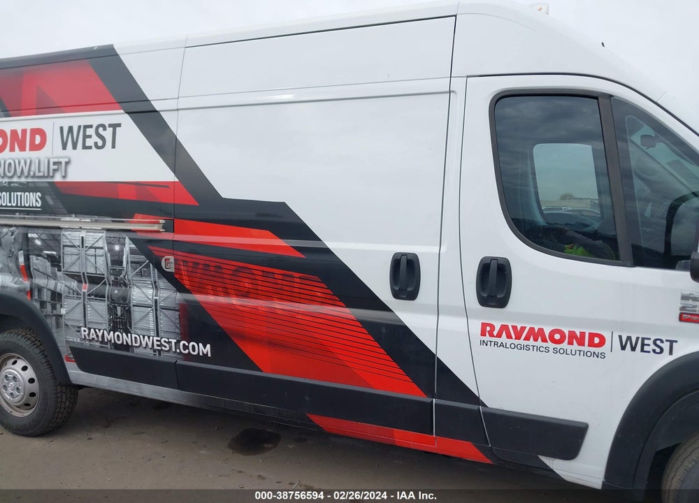 2022 RAM PROMASTER 2500 HIGH ROOF 159 WB VIN: 3C6LRVDG4NE139562