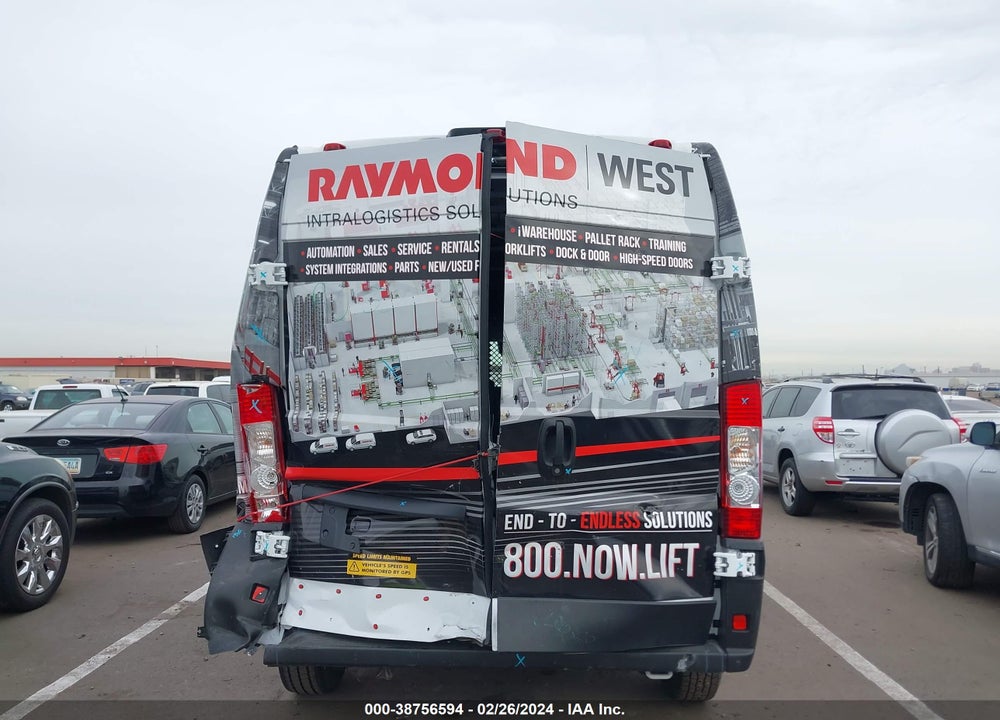 2022 RAM PROMASTER 2500 HIGH ROOF 159 WB VIN: 3C6LRVDG4NE139562