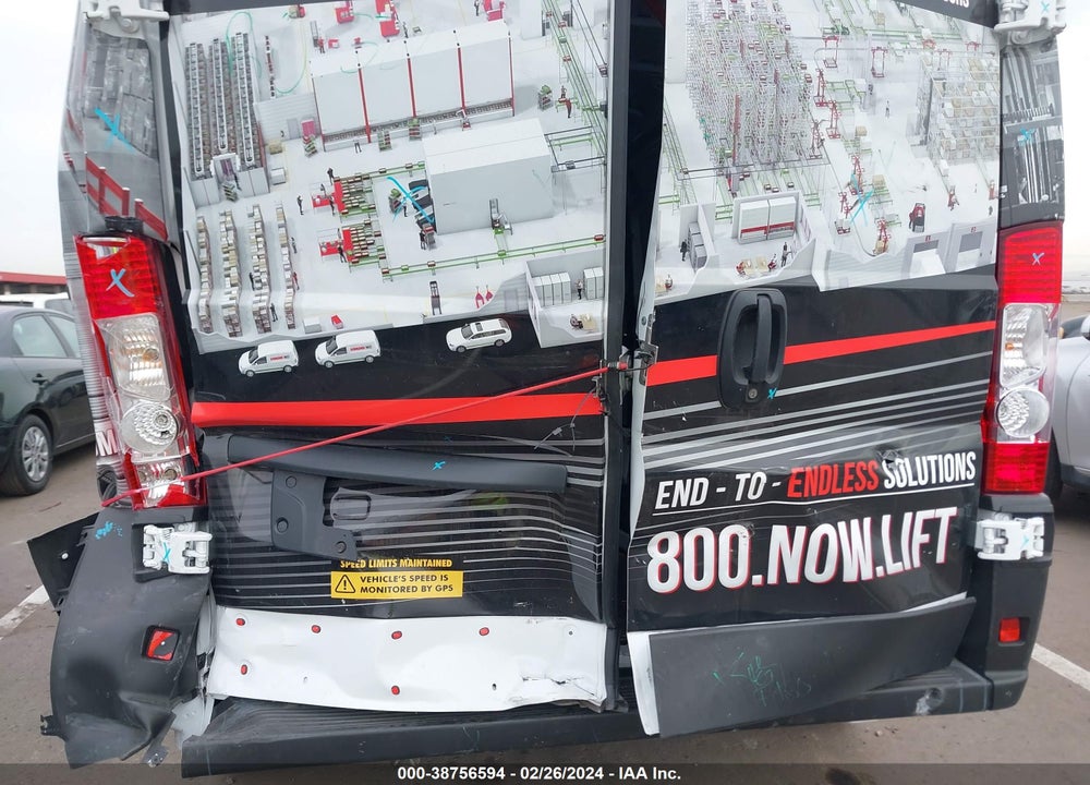 2022 RAM PROMASTER 2500 HIGH ROOF 159 WB VIN: 3C6LRVDG4NE139562