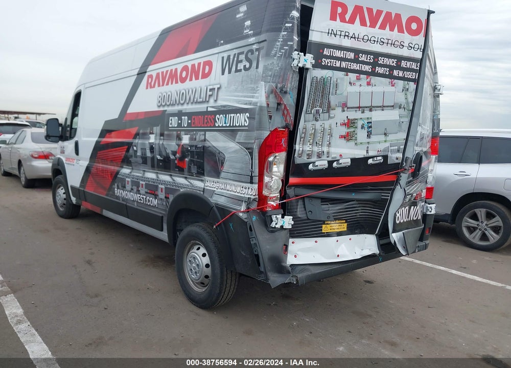 2022 RAM PROMASTER 2500 HIGH ROOF 159 WB VIN: 3C6LRVDG4NE139562