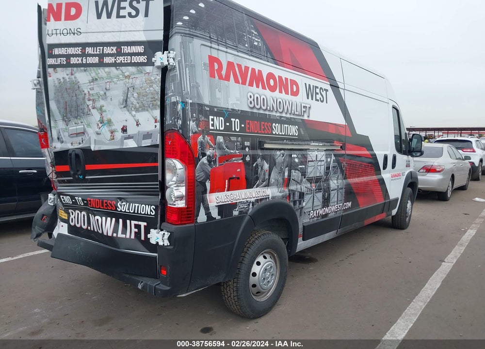 2022 RAM PROMASTER 2500 HIGH ROOF 159 WB VIN: 3C6LRVDG4NE139562
