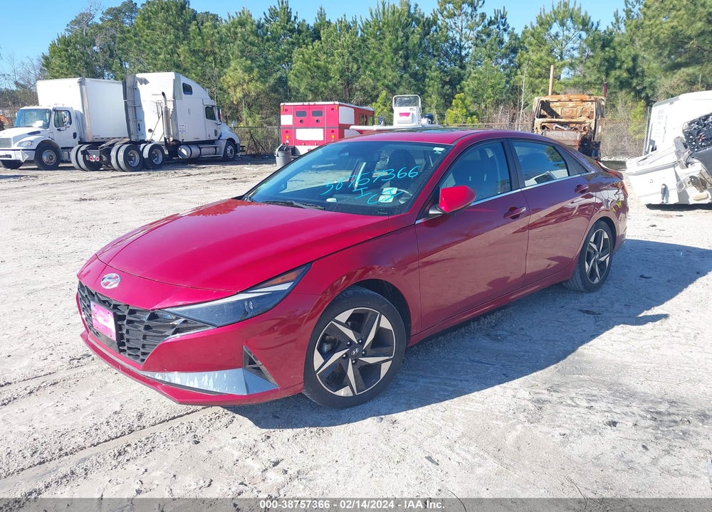 2021 HYUNDAI ELANTRA LIMITED VIN: KMHLP4AG8MU115984