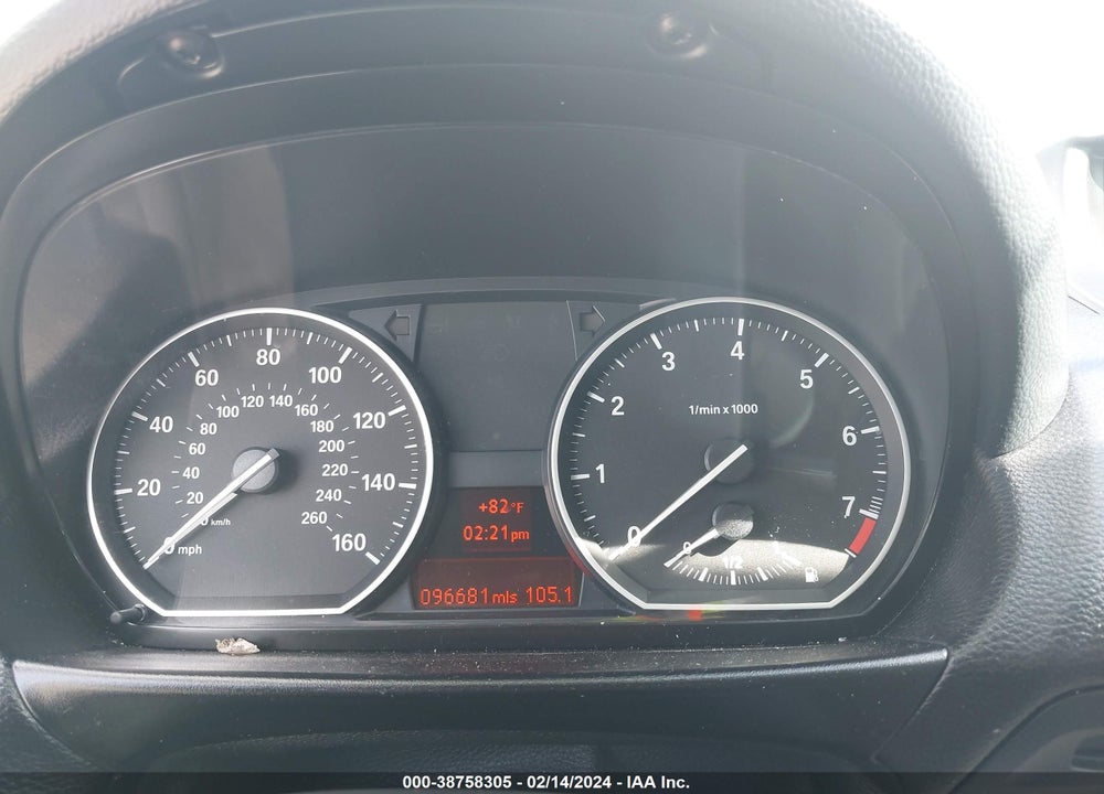 2013 BMW 128I VIN: WBAUP7C58DVP25509