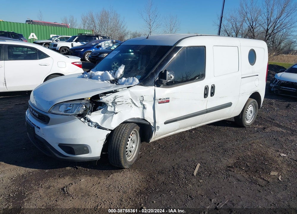 2022 RAM PROMASTER CITY CARGO VAN VIN: ZFBHRFAB9N6X02529
