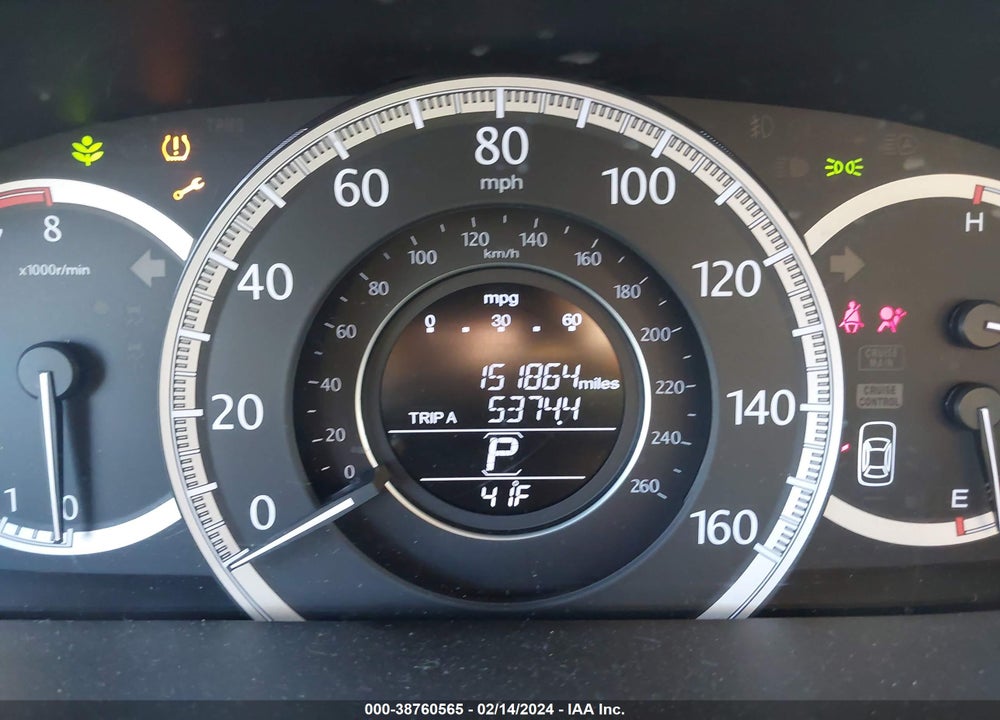 2013 HONDA ACCORD LX VIN: 1HGCR2F38DA045365
