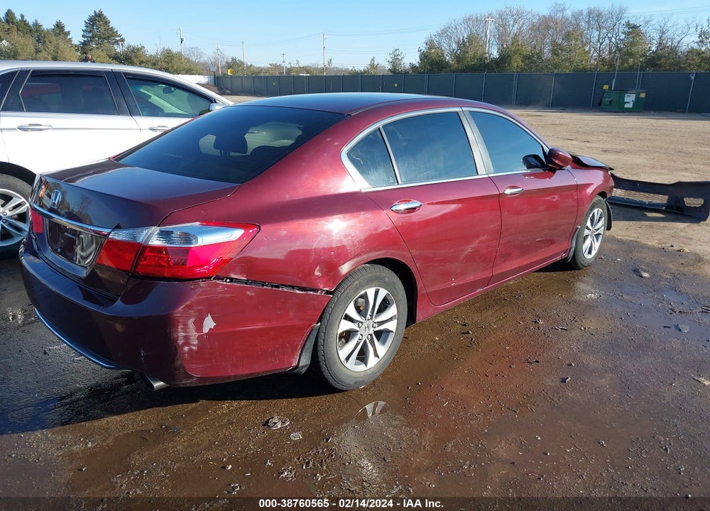 2013 HONDA ACCORD LX VIN: 1HGCR2F38DA045365