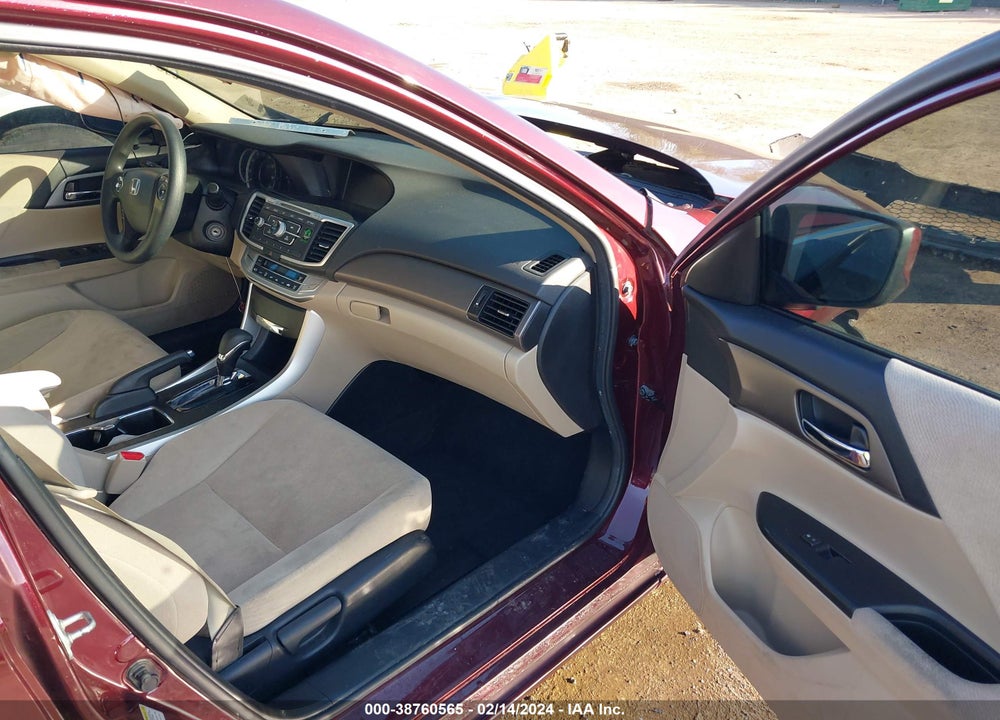 2013 HONDA ACCORD LX VIN: 1HGCR2F38DA045365