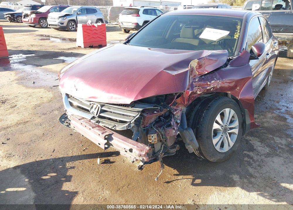 2013 HONDA ACCORD LX VIN: 1HGCR2F38DA045365