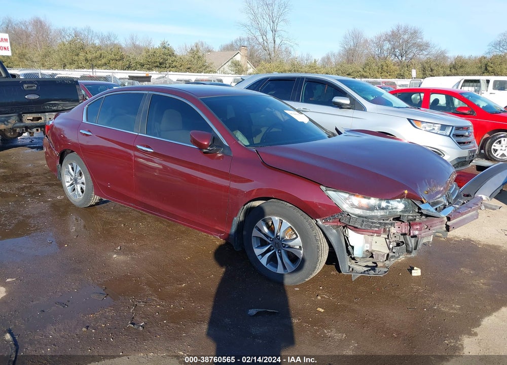 2013 HONDA ACCORD LX VIN: 1HGCR2F38DA045365