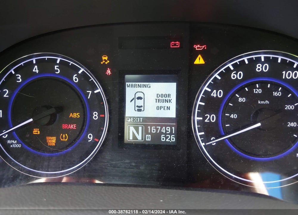 2012 INFINITI G37 JOURNEY VIN: JN1CV6AP5CM620033