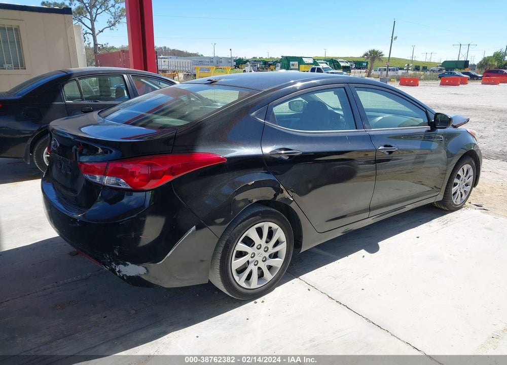 2012 HYUNDAI ELANTRA GLS VIN: 5NPDH4AE6CH116001