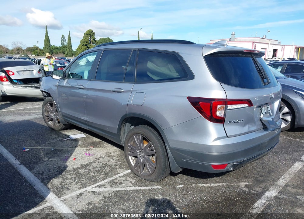 2022 HONDA PILOT 2WD SPORT VIN: 5FNYF5H31NB028265