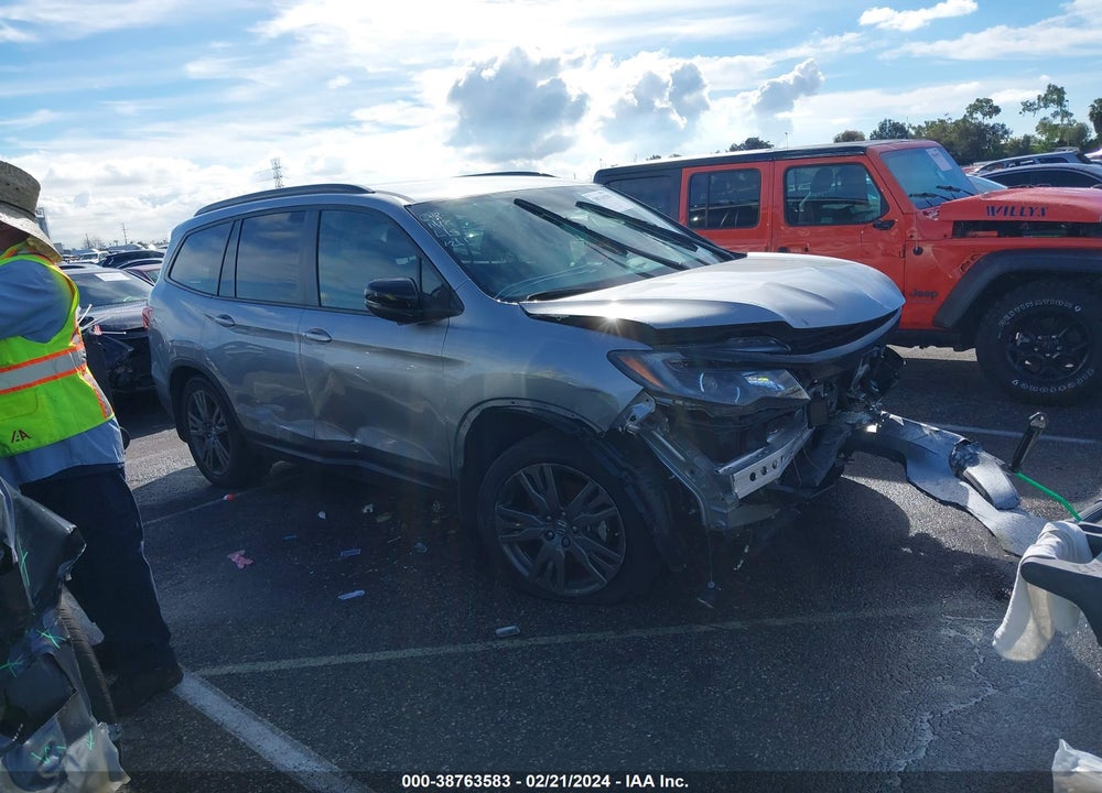 2022 HONDA PILOT 2WD SPORT VIN: 5FNYF5H31NB028265