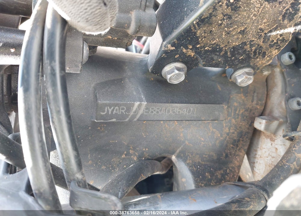 2008 YAMAHA YZFR6 VIN: JYARJ06E88A036401