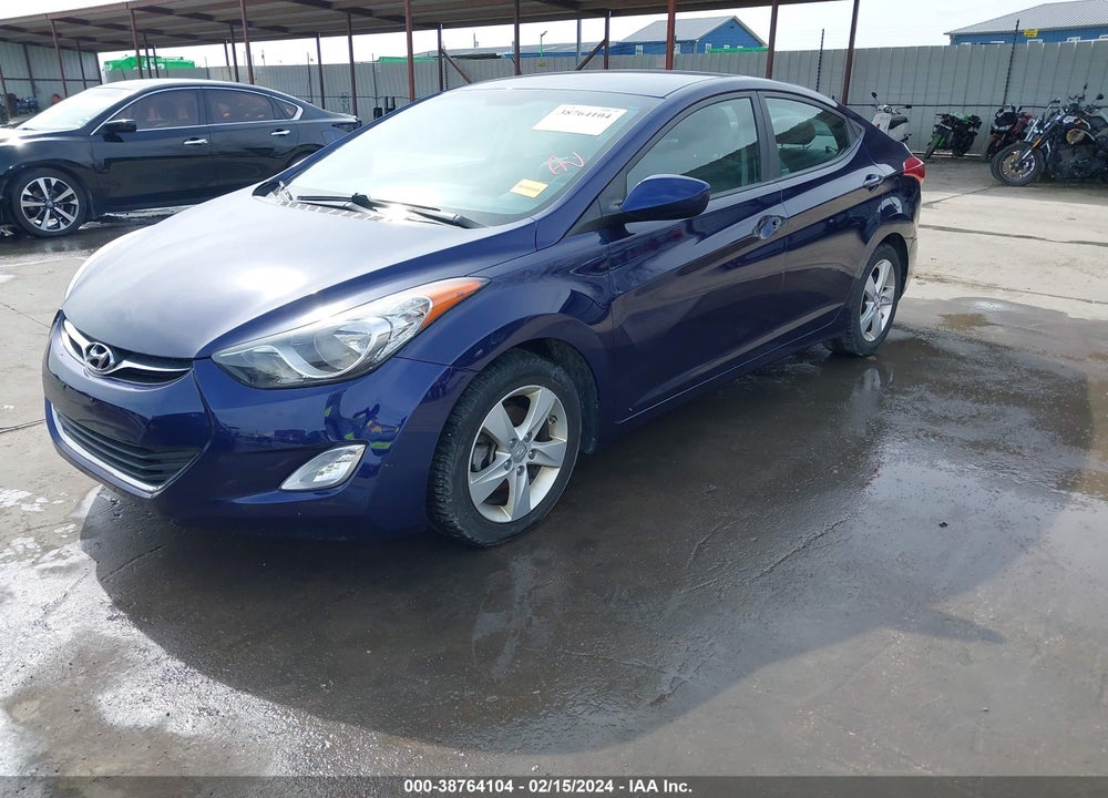 2013 HYUNDAI ELANTRA GLS VIN: 5NPDH4AE8DH374070