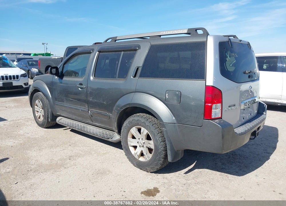 2005 NISSAN PATHFINDER LE VIN: 5N1AR18W05C781290