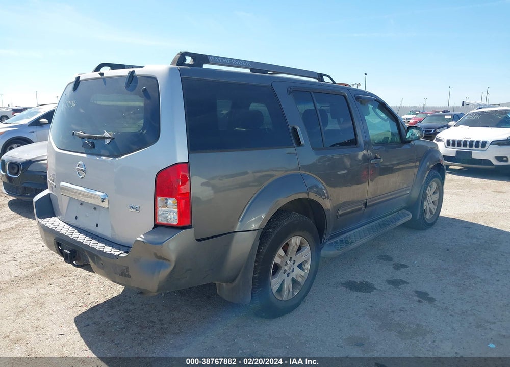2005 NISSAN PATHFINDER LE VIN: 5N1AR18W05C781290