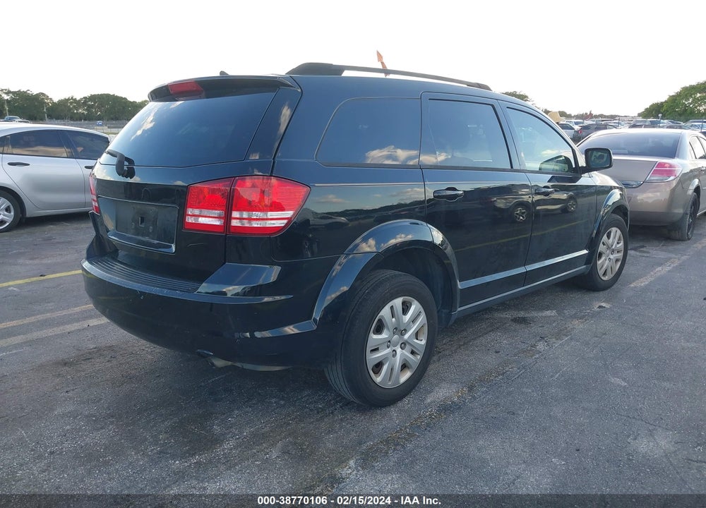 2016 DODGE JOURNEY SE VIN: 3C4PDCAB2GT101378