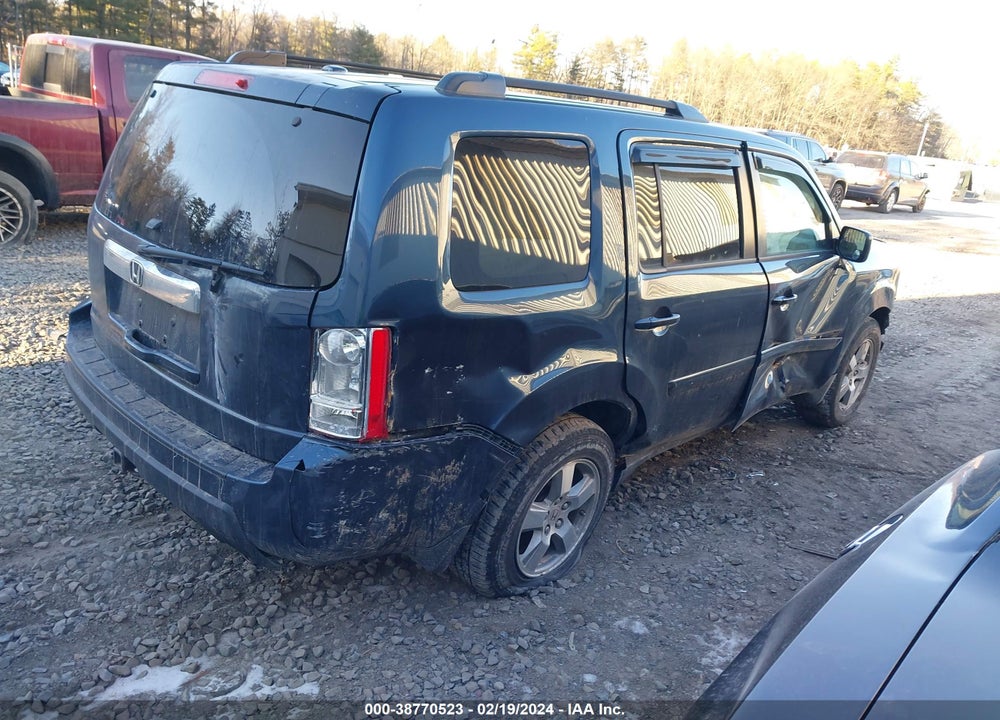 2009 HONDA PILOT EX-L VIN: 5FNYF48589B041645