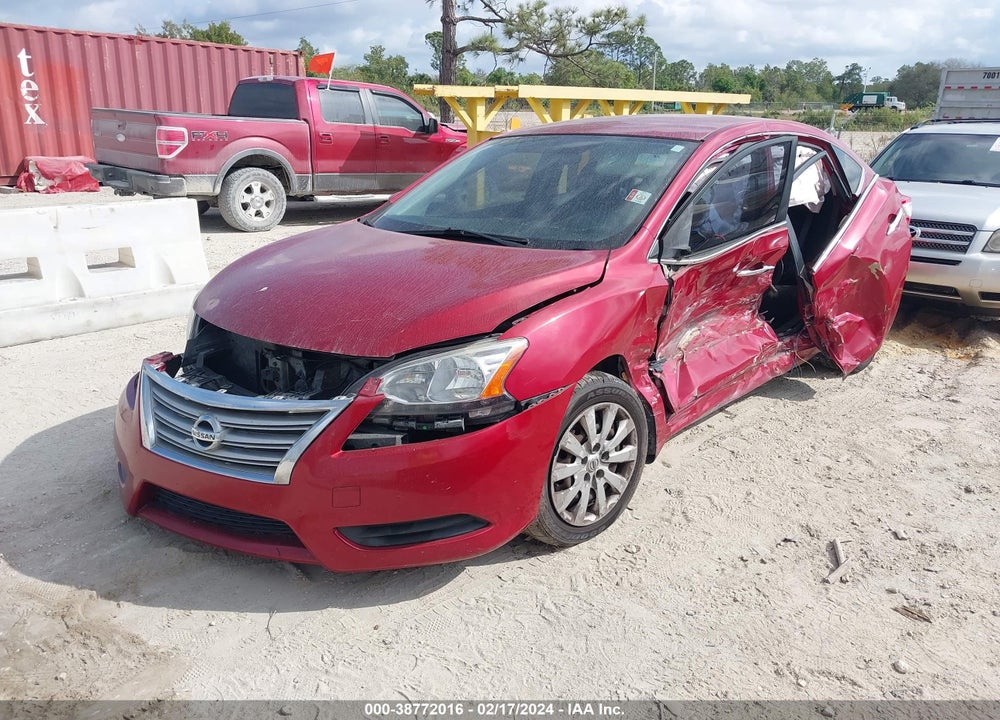 2014 NISSAN SENTRA SV VIN: 3N1AB7AP8EL675627