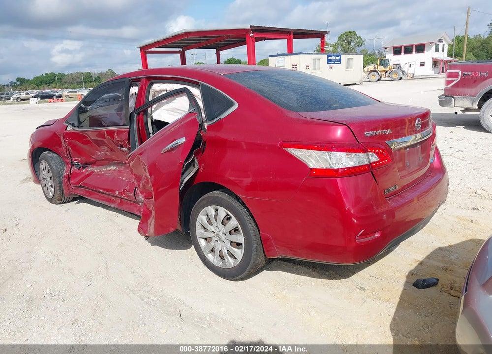 2014 NISSAN SENTRA SV VIN: 3N1AB7AP8EL675627