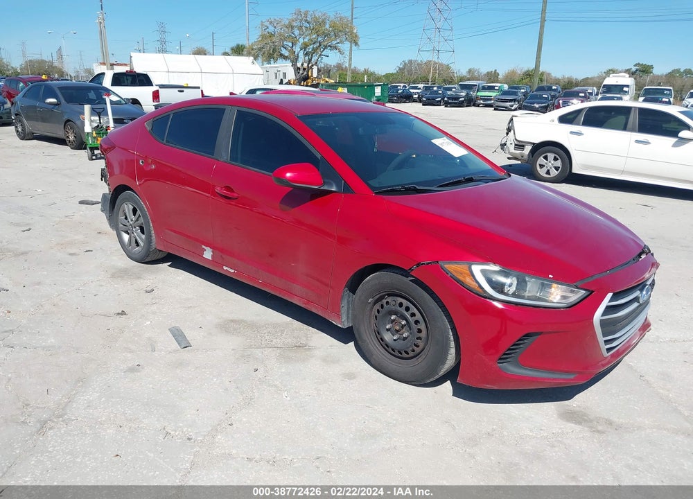 2018 HYUNDAI ELANTRA SEL VIN: KMHD84LF2JU471879