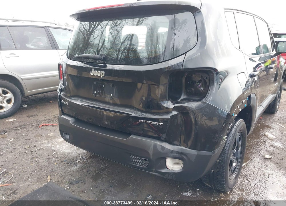 2016 JEEP RENEGADE SPORT VIN: ZACCJBAT6GPD10740