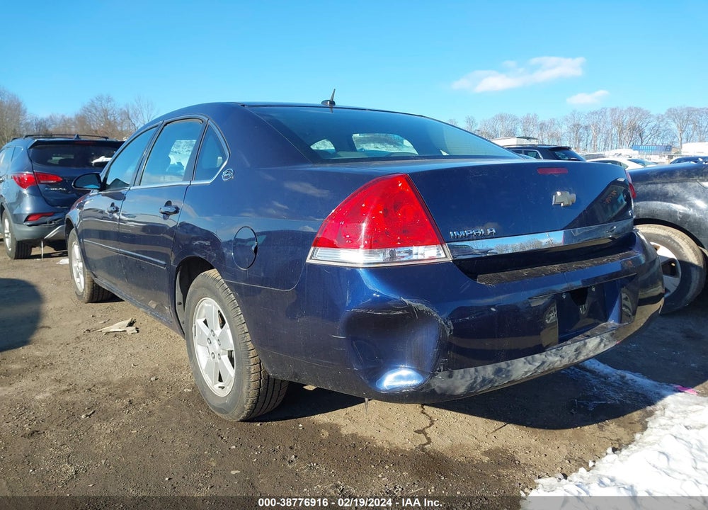 2007 CHEVROLET IMPALA VIN: 2G1WT58K579319634