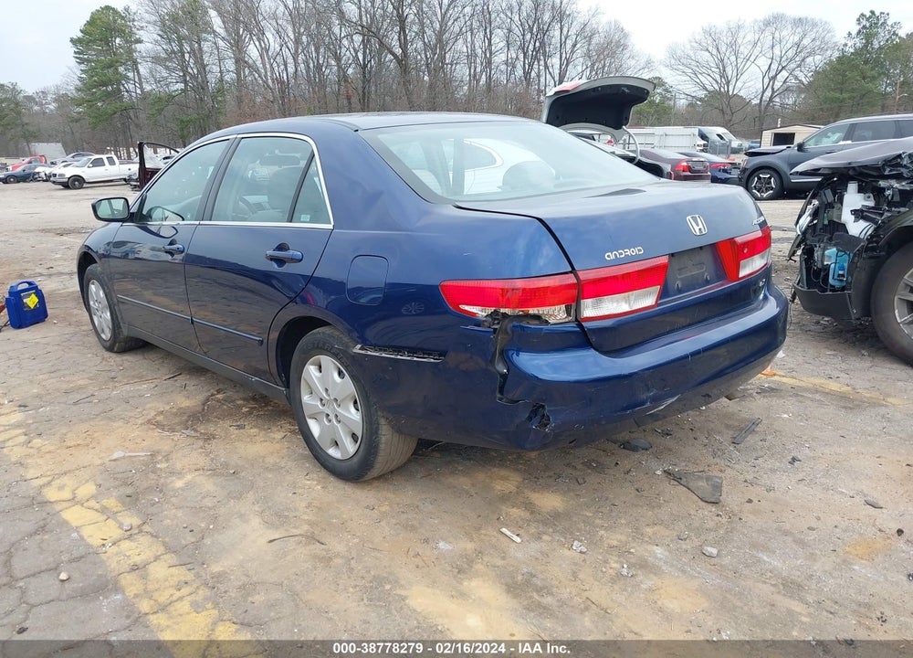 2003 HONDA ACCORD 2.4 LX VIN: 1HGCM56353A041773