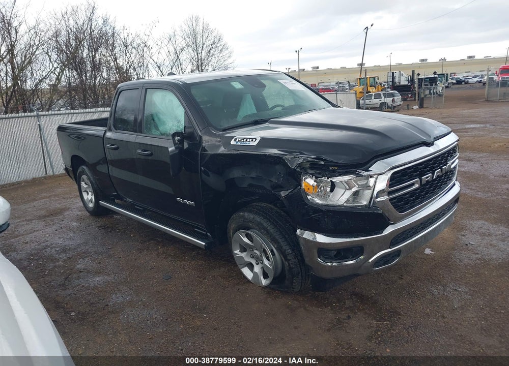 2022 RAM 1500 BIG HORN QUAD CAB 4X4 6'4 BOX VIN: 1C6RRFBG6NN293365