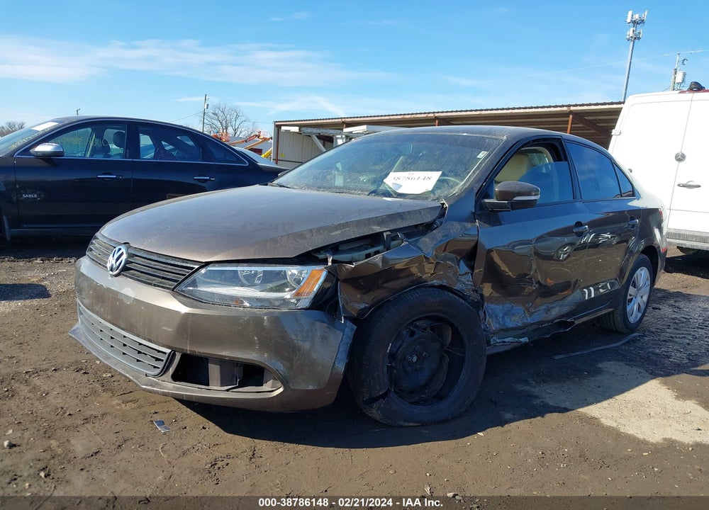 2012 VOLKSWAGEN JETTA 2.5L SE VIN: 3VWDP7AJ1CM462322