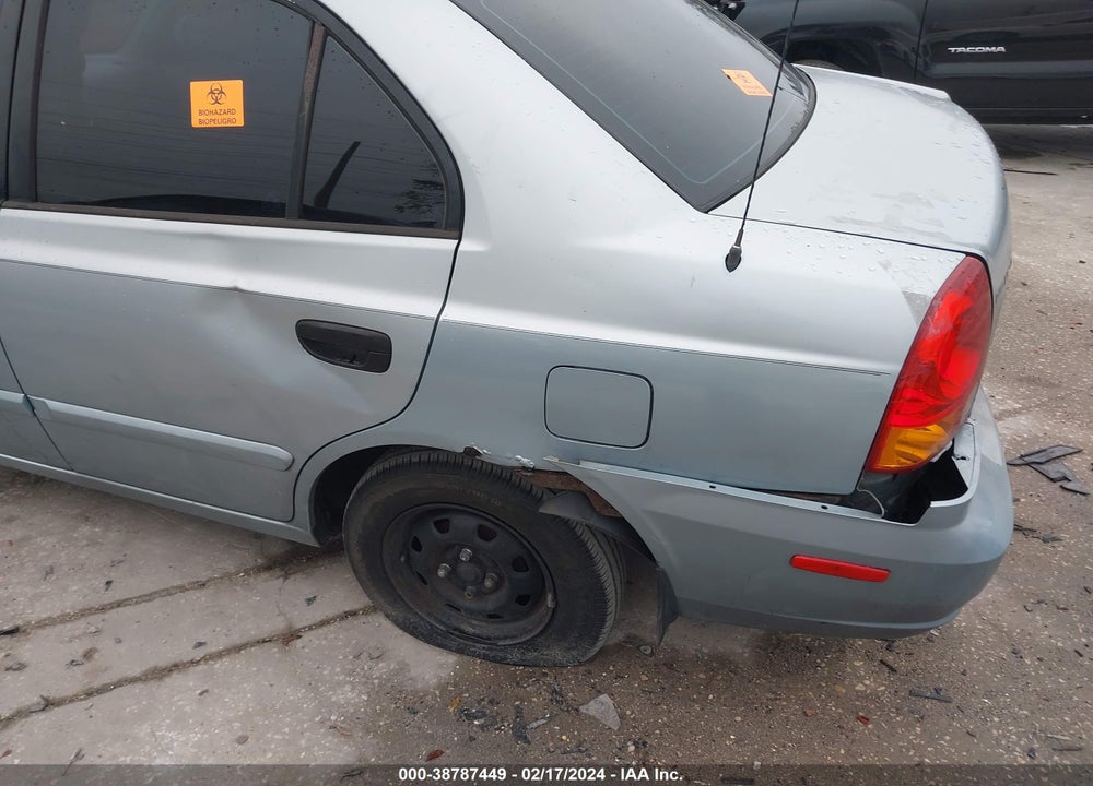 2003 HYUNDAI ACCENT GL VIN: KMHCG45C93U496234