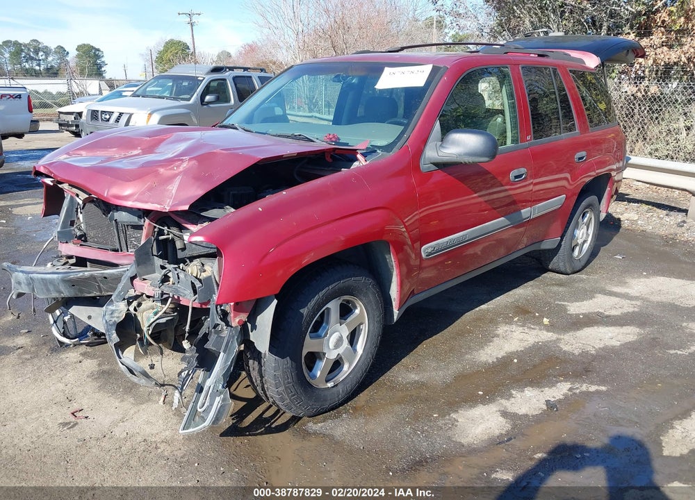 2002 CHEVROLET TRAILBLAZER VIN: 1GNDS13S922221934