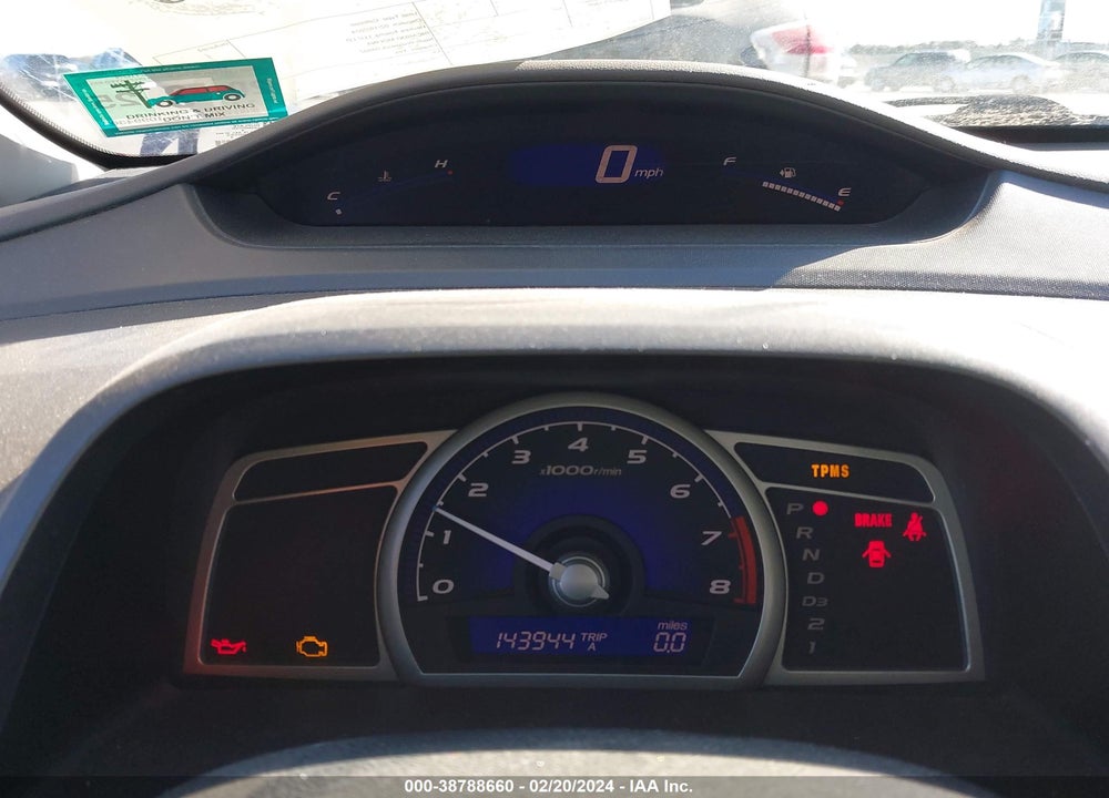 2009 HONDA CIVIC LX VIN: 2HGFA165X9H304933