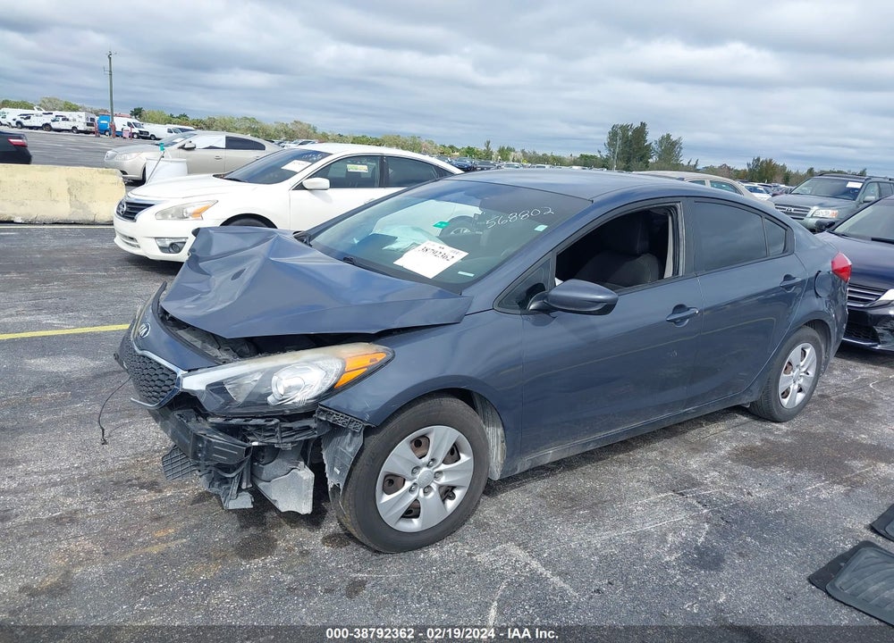 2016 KIA FORTE LX VIN: KNAFK4A61G5568802