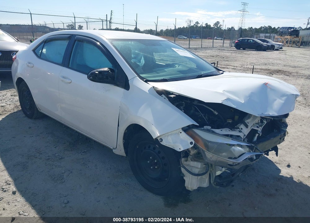 2014 TOYOTA COROLLA LE VIN: 2T1BURHE3EC024615
