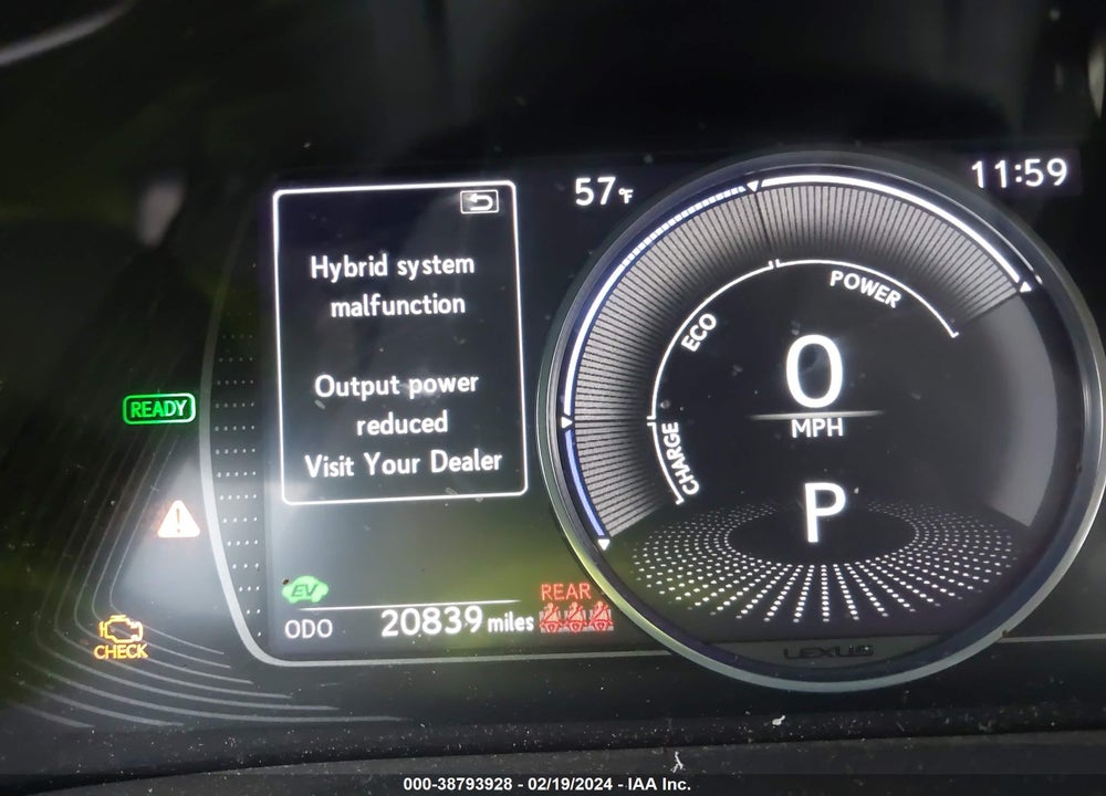 2021 LEXUS ES 300H VIN: 58ACA1C10MU007425