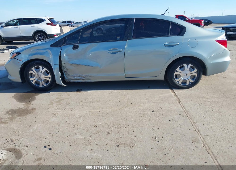 2012 HONDA CIVIC HYBRID VIN: JHMFB4F26CS004968