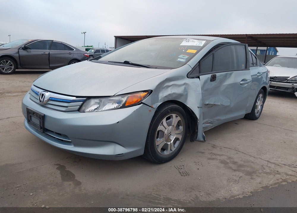 2012 HONDA CIVIC HYBRID VIN: JHMFB4F26CS004968