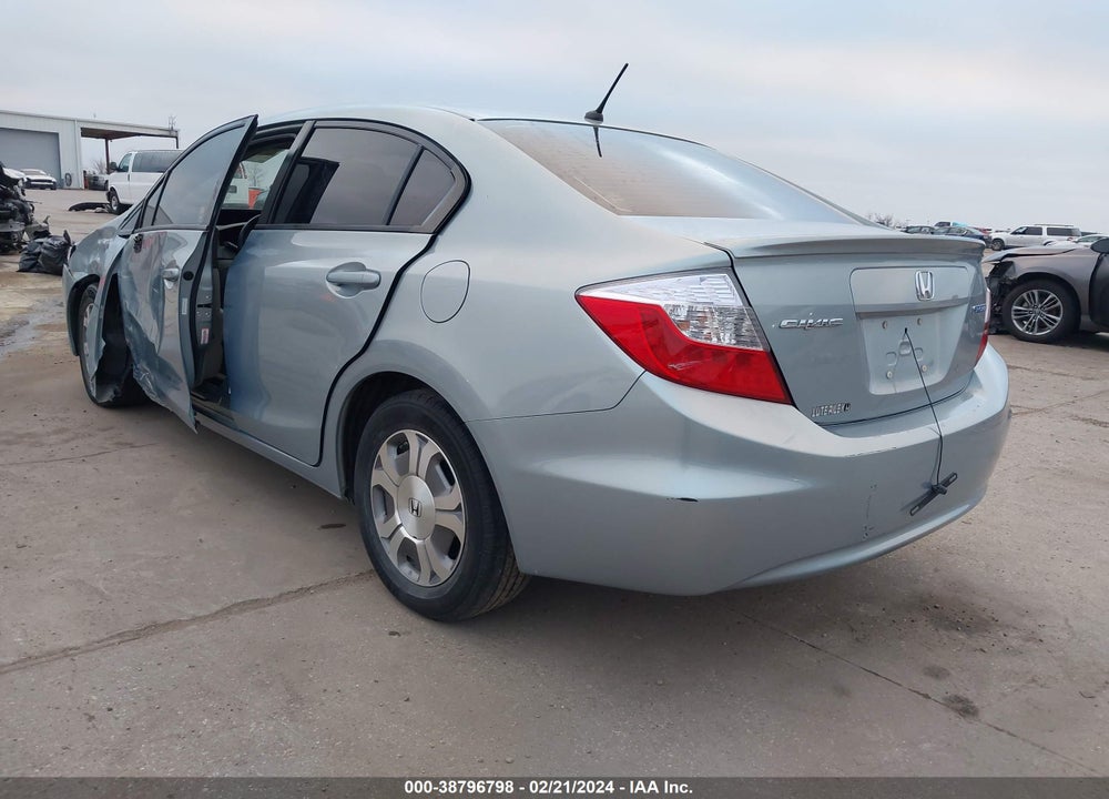 2012 HONDA CIVIC HYBRID VIN: JHMFB4F26CS004968