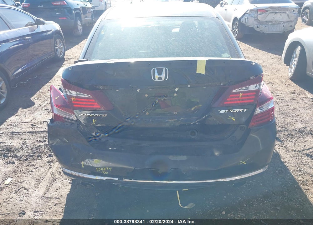 2017 HONDA ACCORD SPORT VIN: 1HGCR2F50HA306396