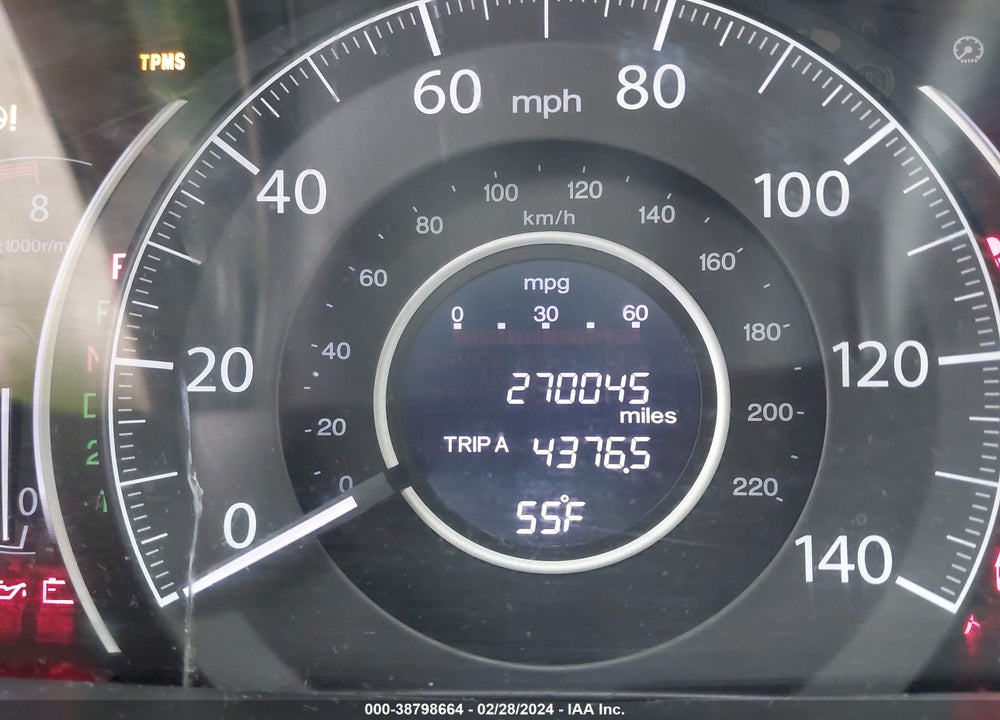2013 HONDA CR-V EX VIN: 5J6RM4H56DL053433