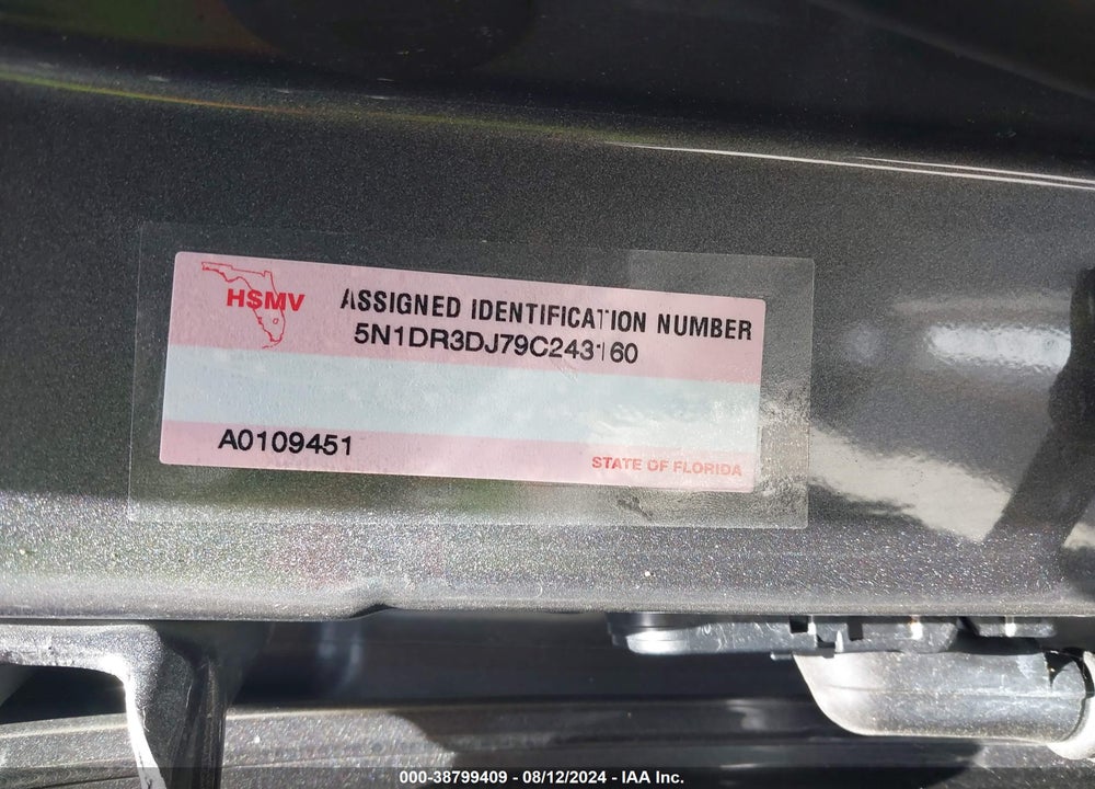 2023 NISSAN PATHFINDER PLATINUM 4WD VIN: 5N1DR3DJ7PC243160