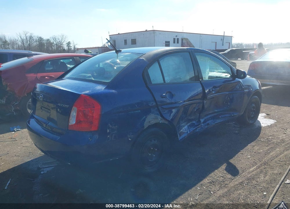 2010 HYUNDAI ACCENT GLS VIN: KMHCN4AC6AU405039