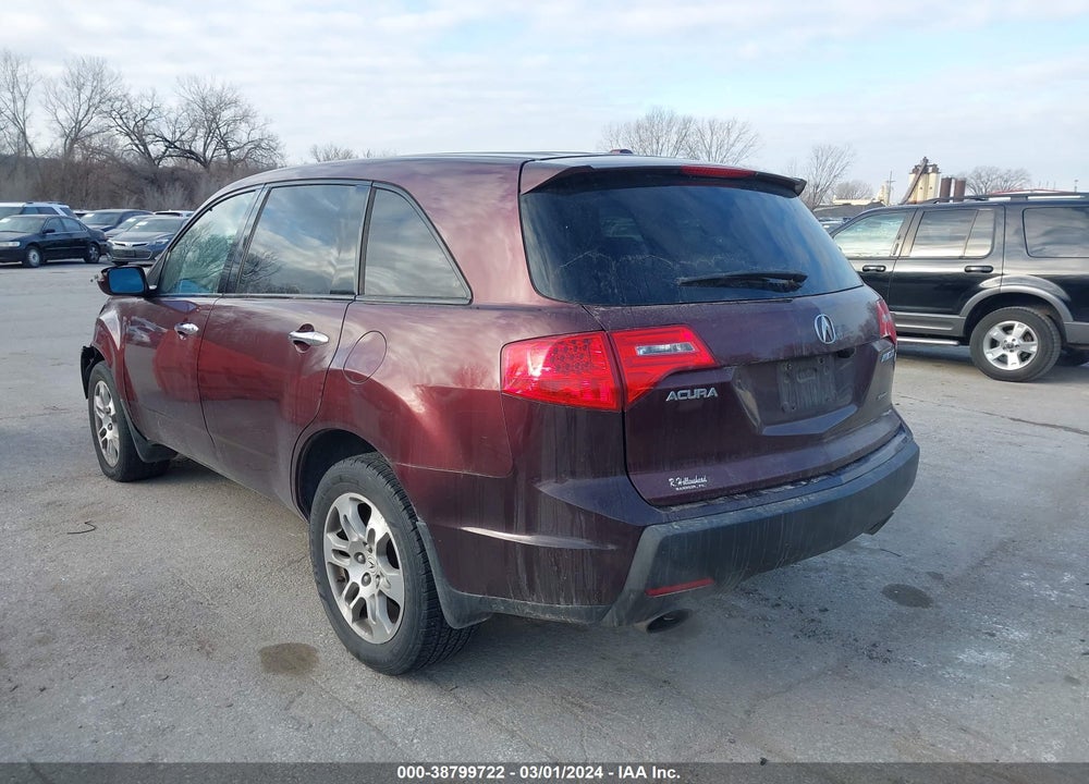 2007 ACURA MDX TECHNOLOGY PACKAGE VIN: 2HNYD28387H506614