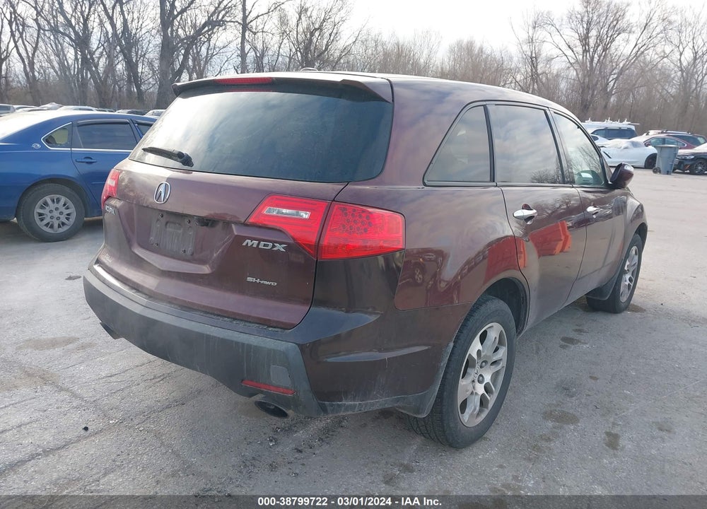 2007 ACURA MDX TECHNOLOGY PACKAGE VIN: 2HNYD28387H506614