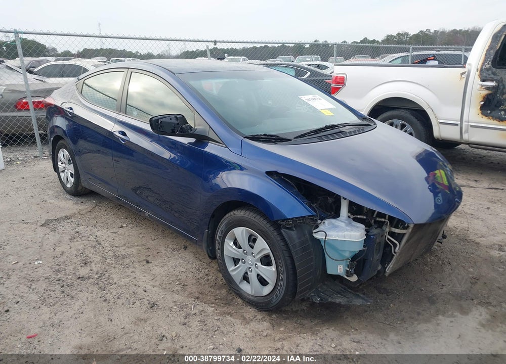 2016 HYUNDAI ELANTRA SE VIN: 5NPDH4AE5GH729135