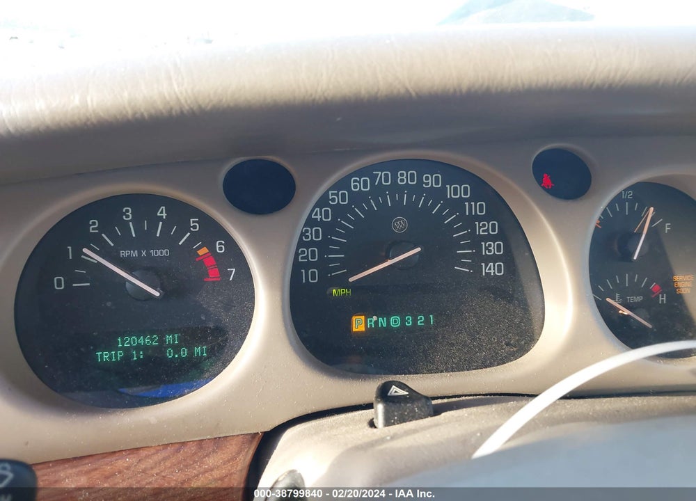 2001 BUICK LESABRE CUSTOM VIN: 1G4HP54K114290858